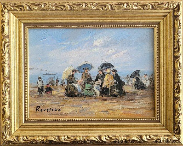 Camille Rousseau (1949) - Dimanche en Normandie ~ Marée, Antiek en Kunst, Kunst | Schilderijen | Klassiek