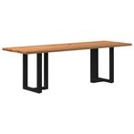 vidaXL Eettafel rechthoekig 240x80x74 cm massief eikenhout, Verzenden, Nieuw