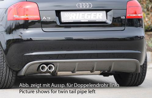 Rieger diffuser | Audi A3 8P 2008-2013 3D | ABS |, Autos : Divers, Tuning & Styling, Enlèvement ou Envoi