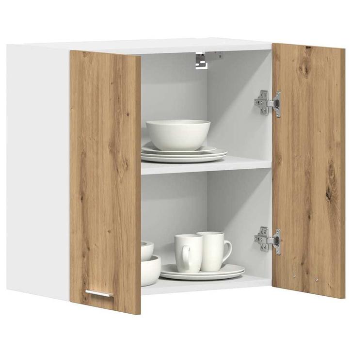 vidaXL Keukenwandkast Lyon 60x31x60 cm bewerkt hout, Huis en Inrichting, Kasten | Overige, Nieuw, Verzenden