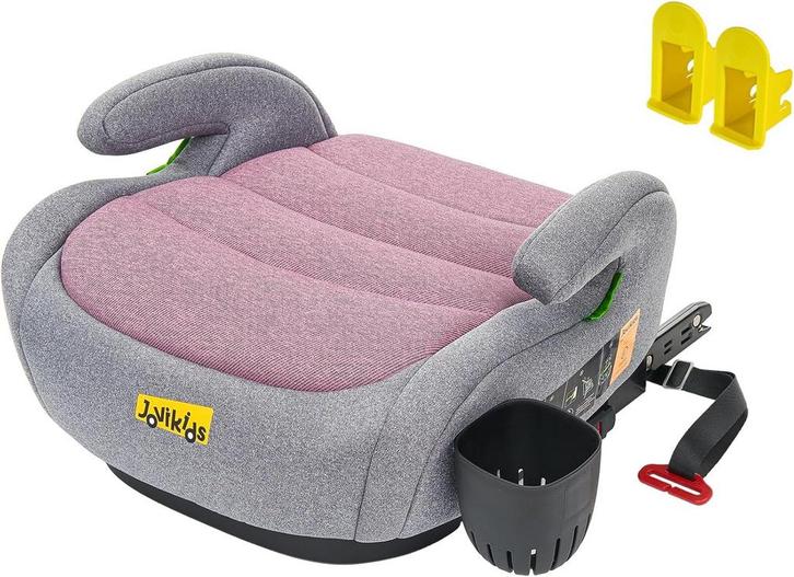 Zitverhoger isofix - Stoelverhoger auto - 6-12 jaar - Roze -, Kinderen en Baby's, Autostoeltjes, Nieuw, Verzenden