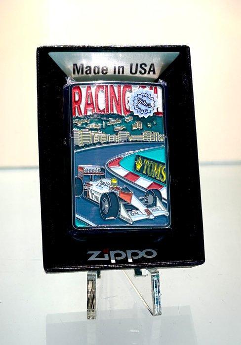 Zippo - Zippo Tom’s Racing Oil F1 Senna - Sans Prix de, Verzamelen, Rookartikelen, Aanstekers en Luciferdoosjes