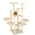 tectake Krabpaal Lilou 165cm - beige, Dieren en Toebehoren, Verzenden, Nieuw