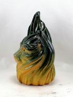 Vanessa Bonino - Sculpture, Flame cat - 22 cm - Majolique -