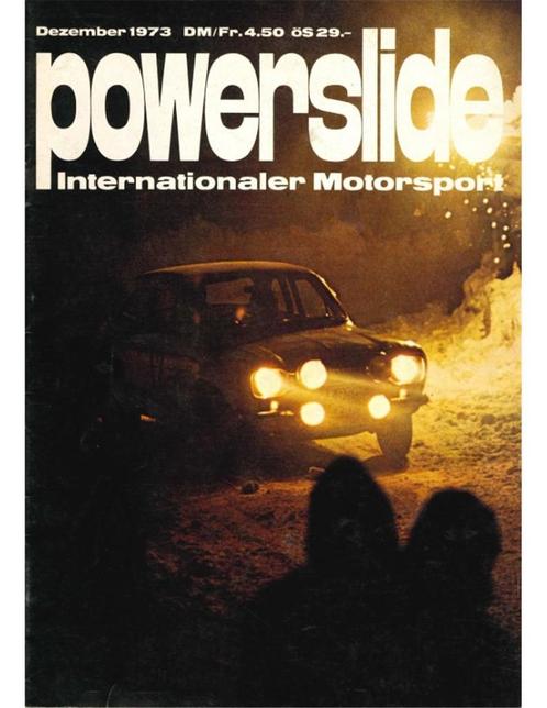 1973 POWERSLIDE MAGAZINE 12 DUITS, Boeken, Auto's | Folders en Tijdschriften, Ophalen of Verzenden