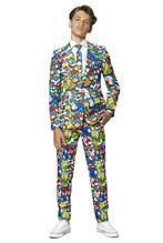 Super Mario Pak Jongen Tiener OppoSuits, Kinderen en Baby's, Carnavalskleding en Verkleedspullen, Verzenden, Nieuw
