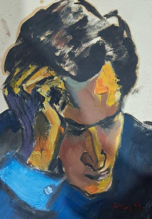European school XXe - Self-portrait, Antiek en Kunst, Kunst | Schilderijen | Klassiek
