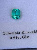 1 pcs Vert Émeraude - 0.94 ct - Gemological Institute of, Nieuw