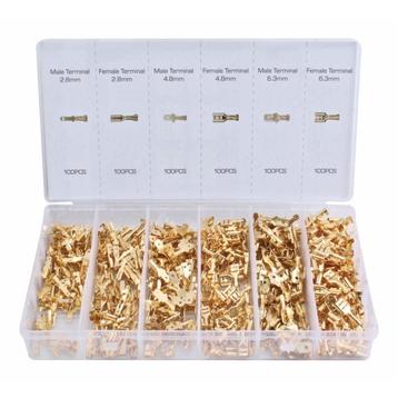 ASTA Kabelschoen assortiment ongeïsoleerd CU-koper 600-delig, Doe-het-zelf en Bouw, Ophalen of Verzenden, Nieuw