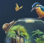 Gala - Bird, snail, butterflies animal painting -
