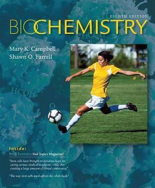 Biochemistry 9781285429106 Shawn Farrell, Boeken, Overige Boeken, Zo goed als nieuw, Verzenden