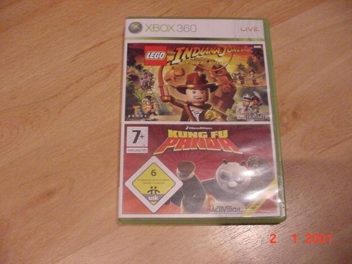 Kung Fu Panda + Lego Indiana Jones (Xbox 360 Used Game), Games en Spelcomputers, Games | Xbox 360, Ophalen of Verzenden