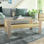 vidaXL Salontafel 100x59x42 cm bewerkt hout eikenkleurig, Huis en Inrichting, Tafels | Salontafels, Verzenden, Nieuw