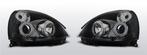 Koplampen Angel Eyes | Renault Clio 2 2001-2005 | zwart, Auto-onderdelen, Verzenden, Nieuw, Renault