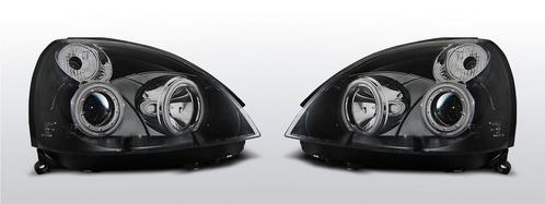 Koplampen Angel Eyes | Renault Clio 2 2001-2005 | zwart, Auto-onderdelen, Verlichting, Nieuw, Renault, Verzenden