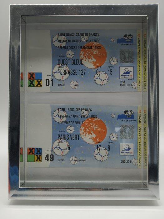 2 Tickets Brésil vs Écosse + France vs Italie + Footix -, Verzamelen, Overige Verzamelen