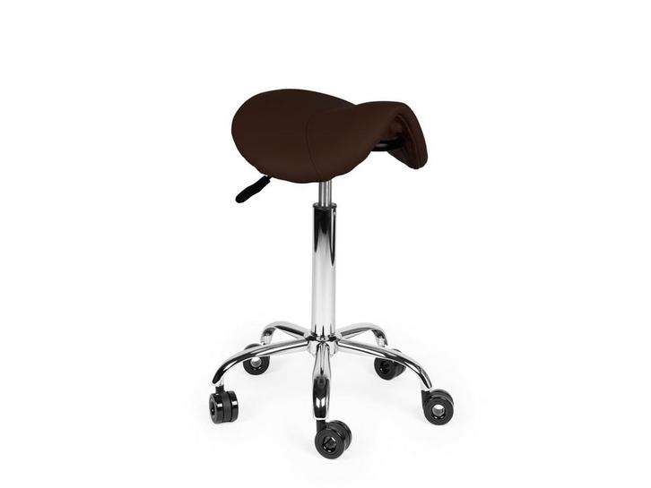 Kapperskruk Bruin - Standaard Zithoogte, Huis en Inrichting, Krukjes, Nieuw, In hoogte verstelbaar