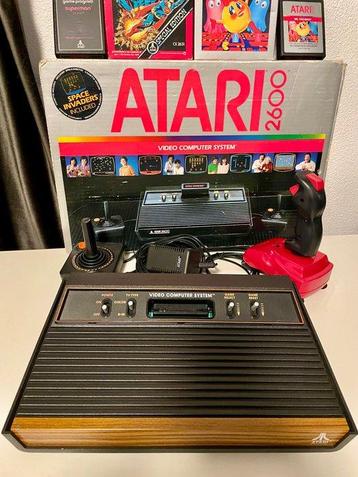 Atari - 2600 •Woody• CIB including 2 Joysticks & 2 boxed