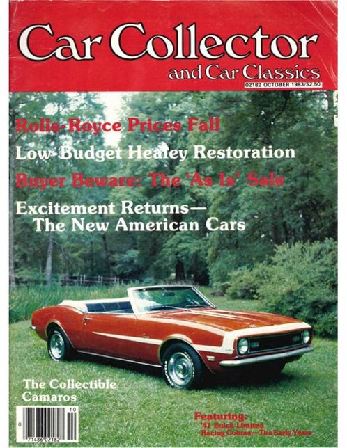 1983 CAR COLLECTOR AND CAR CLASSICS MAGAZINE 10 ENGELS, Livres, Autos | Brochures & Magazines, Enlèvement ou Envoi