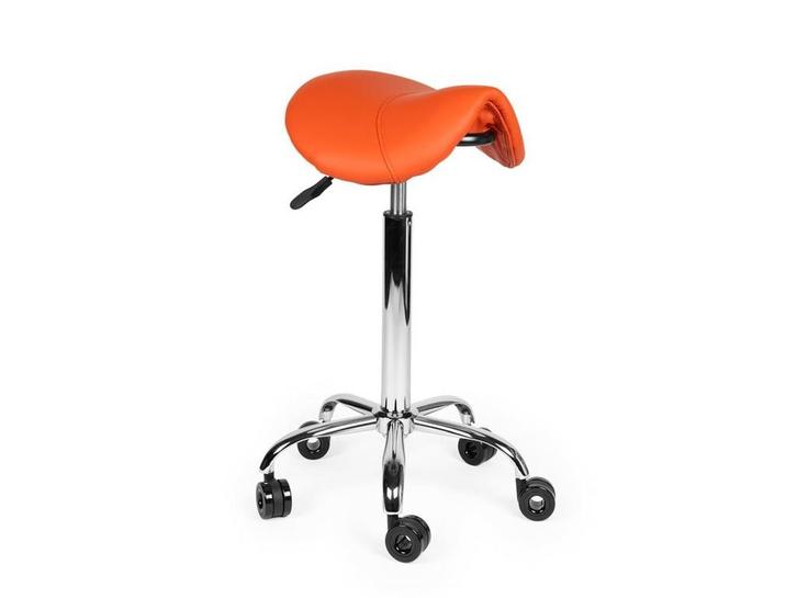 Kapperskruk Oranje - Hoge uitvoering, Huis en Inrichting, Krukjes, Nieuw, In hoogte verstelbaar