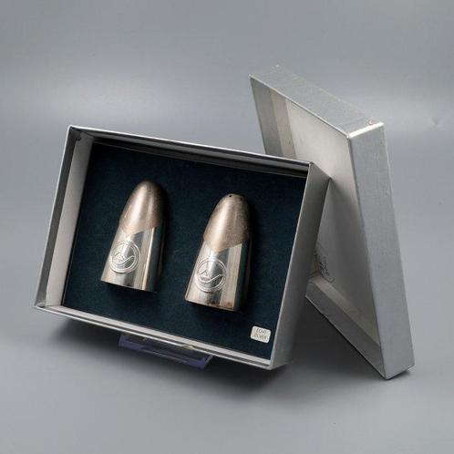 Zilverstad Schoonhoven - Ensemble de récipients pour sel et, Antiek en Kunst, Antiek | Zilver en Goud