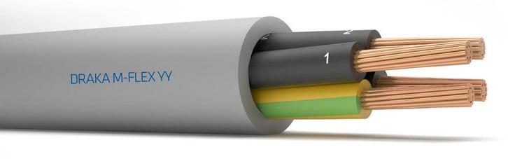 Draka M-Flex YY 4G2.5 Câble De Contrôle 300/500V - 131964, Bricolage & Construction, Électricité & Câbles, Envoi