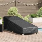 vidaXL Tafel- en Stoelhoes Buiten Zwart 210 x 80 x 75 cm, Tuin en Terras, Verzenden, Nieuw