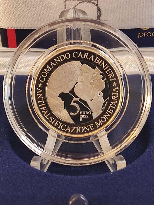 Italië. 5 Euro 2022 Carabinieri Antifalsificazione, Postzegels en Munten, Munten | Europa | Euromunten