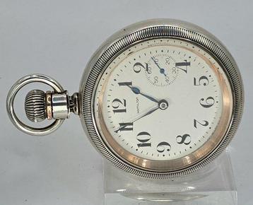 Hamilton -massive Sterlingsilber Eisenbahner Taschenuhr -, Handtassen en Accessoires, Horloges | Heren, Nieuw