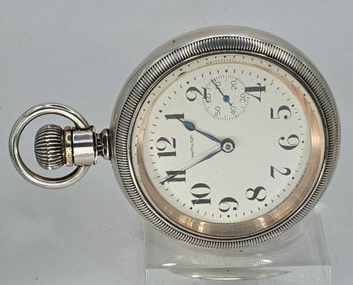 Hamilton -massive Sterlingsilber Eisenbahner Taschenuhr -, Handtassen en Accessoires, Horloges | Heren