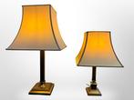 Herda - Lamp (2) - Elegante Vintage Lampen met Messing