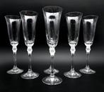 Crystal de sevres - Champagne fluitje (6) - Kristal, satijn