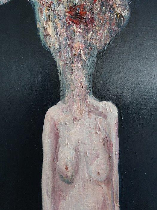 Dorien Plaat - It is not the crown that makes a queen. - XXL, Antiek en Kunst, Kunst | Schilderijen | Modern