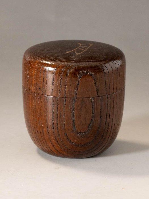 Jindai Keyaki Lakwerk Natsume met maki-e Snow, Moon, and, Antiek en Kunst, Antiek | Overige Antiek