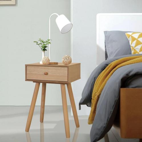 vidaXL Nachtkastjes 2 st 40x30x61 cm massief grenenhout, Huis en Inrichting, Slaapkamer | Nachtkastjes, Nieuw, Verzenden