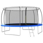 vidaXL Trampolineset rond 150 kg 460x80 cm, Kinderen en Baby's, Speelgoed | Buiten | Trampolines, Verzenden, Nieuw