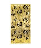 60 Jaar Deurgordijn Goud Zwart, Verzenden, Nieuw