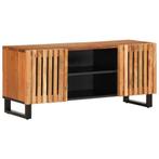 vidaXL Tv-meubel 105x34x46 cm massief acaciahout, Huis en Inrichting, Woonaccessoires | Cd- en Dvd-rekken, Verzenden, Nieuw