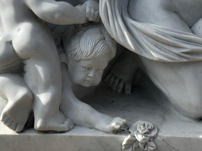 Sculptuuur voor buiten, Allegoria della Primavera - 80 cm -, Antiek en Kunst, Antiek | Meubels | Stoelen en Sofa's