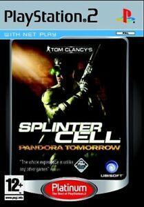 Tom Clancys Splinter Cell: Pandora Tomorrow (PS2) PEGI 12+, Consoles de jeu & Jeux vidéo, Jeux | Sony PlayStation 2, Envoi