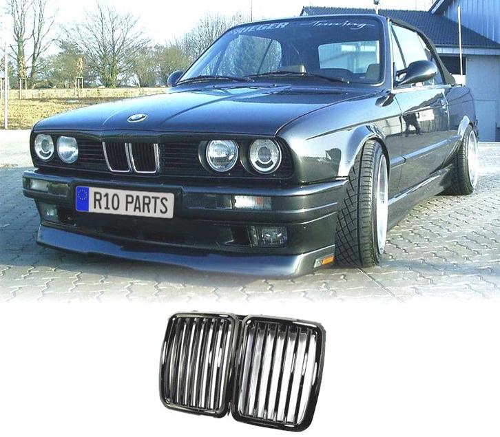 GRILLE BMW E30 82-94 NOIR BRILLANT, Auto-onderdelen, Carrosserie, Verzenden
