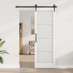 vidaXL Interne Deur met Glas ORKDALWit 73,5x211x4 cm, Doe-het-zelf en Bouw, Deuren en Vliegenramen, Verzenden, Nieuw