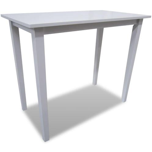 vidaXL Table de bar en bois Blanc, Maison & Meubles, Tables | Tables à manger, Neuf, Envoi