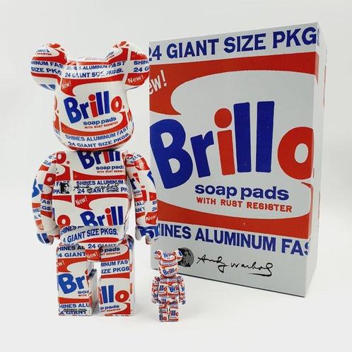 NO RESERVE Andy Warhol x Medicom Toy - Be@rbrick Andy Warhol, Antiek en Kunst, Kunst | Schilderijen | Modern