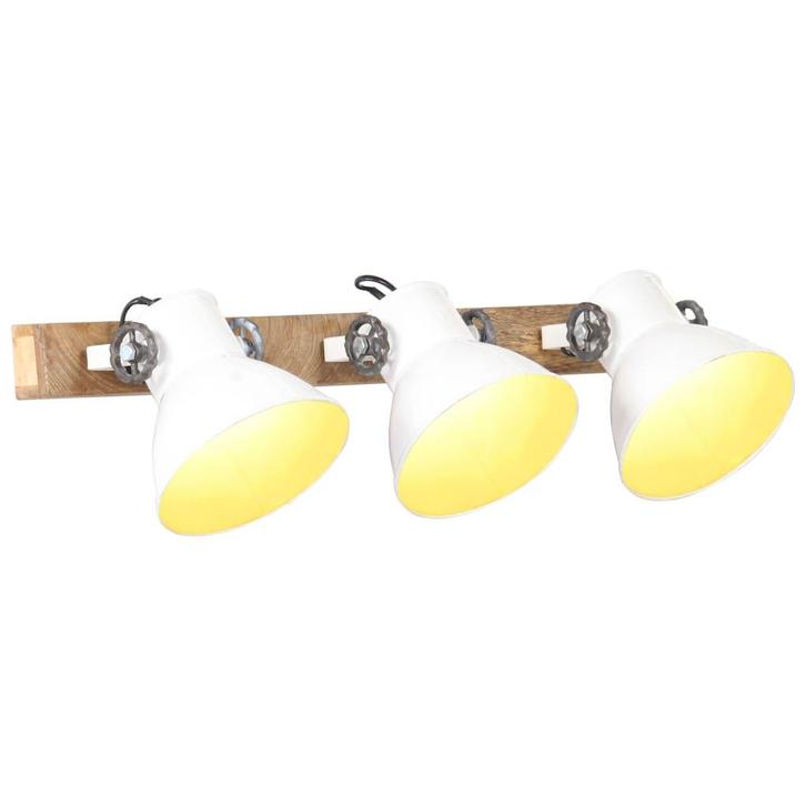 vidaXL Wandlamp industrieel E27 65x25 cm wit, Huis en Inrichting, Lampen | Overige, Nieuw, Verzenden