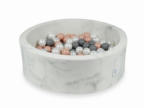 Ballenbak marmer met 200 rose goud, grijs en parelmoer ba..., Kinderen en Baby's, Speelgoed | Babyspeelgoed, Nieuw, Ophalen of Verzenden