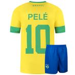 Kingdo Brazilie Voetbaltenue Thuis Pele - Kind en, Verzenden, Nieuw, Bal