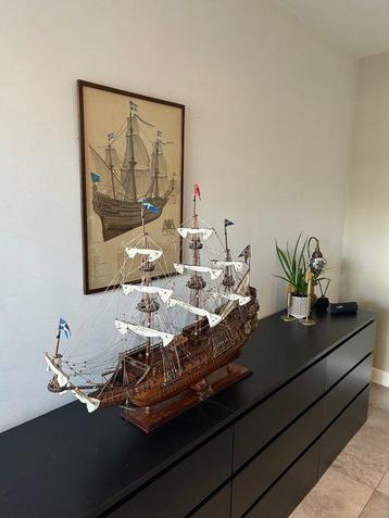 1:64 - Modelschip (2) - Wasa Vasa War Galeon - Uiterst beschikbaar voor biedingen