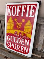 Emaille bord - Koffie gouden sporen emaille bord XXL Kaffee, Antiek en Kunst