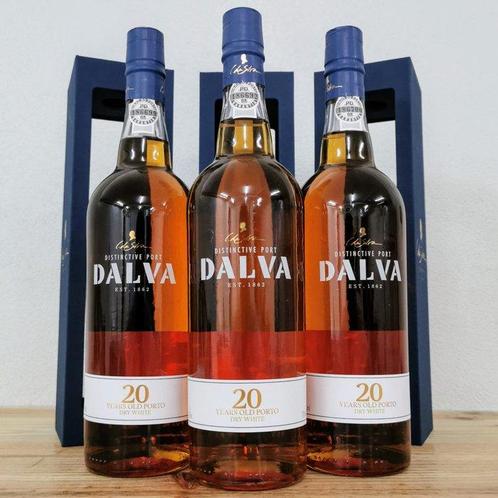 Dalva 20 Years Old Dry White -  Porto  - 3 Flessen (0.75, Verzamelen, Wijnen